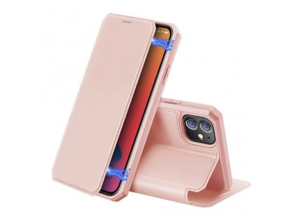 Skin X pouzdro s klapkou iPhone 12 Pro / iPhone 12 růžové