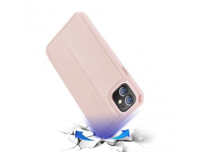 Skin X pouzdro s klapkou iPhone 12 Pro / iPhone 12 růžové