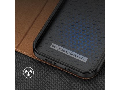 Skin X2 pouzdro pro iPhone 14 Pro pouzdro s magnetickou klopou hnědé