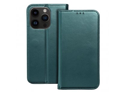 Smart Magneto book case for IPHONE 15 PLUS dark green