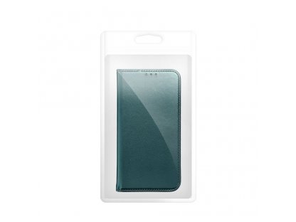 Smart Magneto book case for MOTOROLA G14 dark green