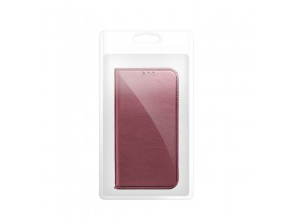 Pouzdro Smart Magneto typu kniha pro OPPO A58 - burgundy