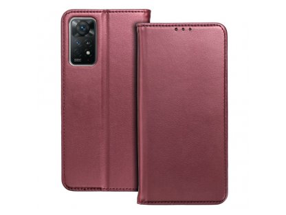 Pouzdro Smart Magneto pro Xiaomi Redmi Note 11 / 11S - vínové