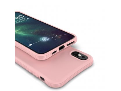 Soft Color Case elastické gelové pouzdro iPhone XS / iPhone X červené