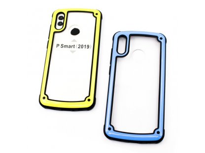 Solid Frame odolné pouzdro s gelovým rámem Huawei P Smart 2019 modré