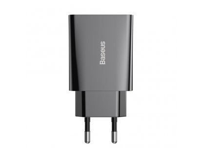 Speed Mini nabíječka EU napájecí adaptér pro rychlé nabíjení USB typu C 20W 3A černý (CCFS-SN01)