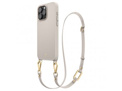 Pouzdro SPIGEN kompatibilní s MagSafe pro IPHONE 15 PRO MAX - krémové