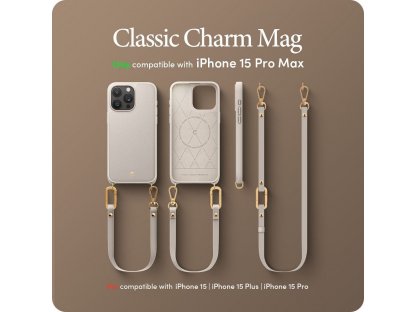 Pouzdro SPIGEN kompatibilní s MagSafe pro IPHONE 15 PRO MAX - krémové