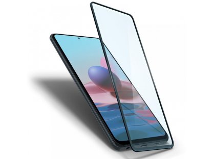 SPIGEN tvrzené sklo FC XIAOMI REDMI NOTE 10/10S ČERNÁ