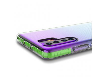 Spring Case gelové pouzdro s barevným rámem Huawei P30 Pro žluté