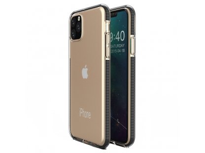 Spring Case gelové pouzdro s barevným rámem iPhone 11 Pro černé