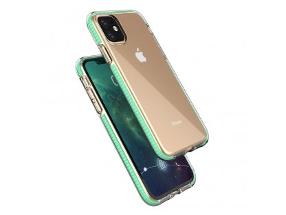 Spring Case gelové pouzdro s barevným rámem iPhone 11 tmavě modré