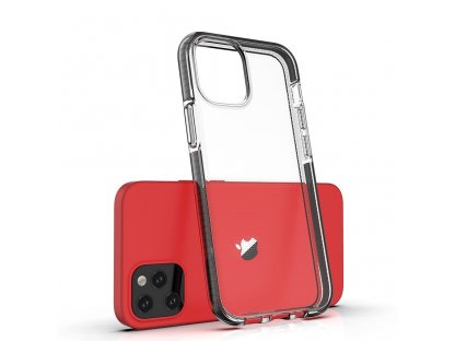 Spring Case gelové pouzdro s barevným rámem iPhone 12 mini světle růžové