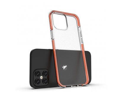 Spring Case gelové pouzdro s barevným rámem iPhone 12 Pro Max černé