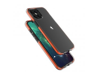 Spring Case gelové pouzdro s barevným rámem iPhone 12 Pro Max světle modré