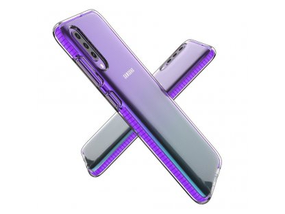 Spring Case gelové pouzdro s barevným rámem Samsung Galaxy A70 mátově zelené