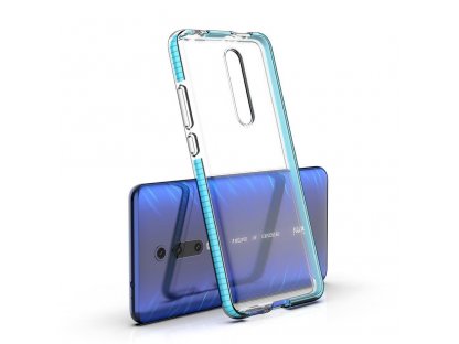 Spring Case gelové pouzdro s barevným rámem Xiaomi Mi 9T / Xiaomi Mi 9T Pro světle růžové