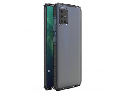 Spring Case gelové pouzdro s barevným rámem Xiaomi Redmi 10X 4G / Xiaomi Redmi Note 9 černé