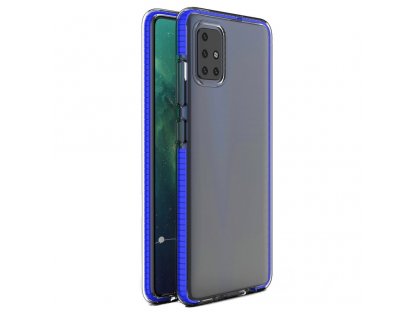 Spring Case gelové pouzdro s barevným rámem Xiaomi Redmi Note 9 Pro / Redmi Note 9S modré