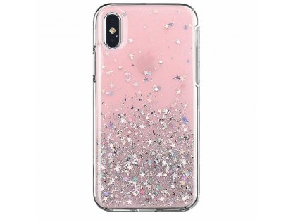 Star Glitter lesklé pouzdro s brokátem iPhone 12 Pro Max růžové