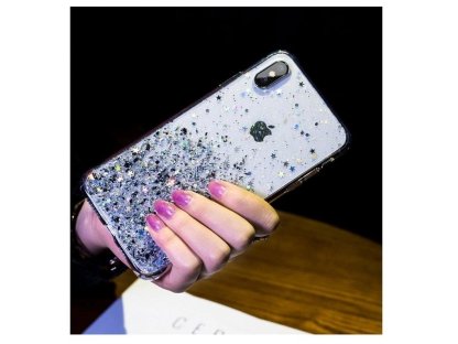 Star Glitter lesklé pouzdro s brokátem iPhone XS / iPhone X zelené