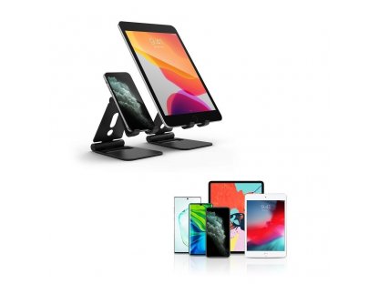 Super Folding Stand skládaný podstavec na telefon tablet černý (ACST0010)