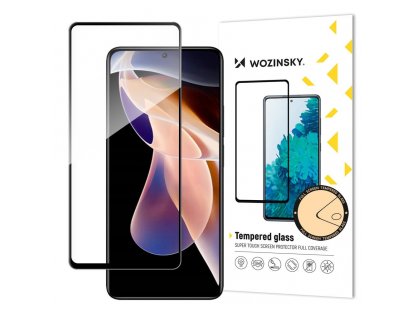 Super silné Full Glue tvrzené sklo přes celou obrazovku s rámečkem Case Friendly pro Xiaomi Redmi Note 11 Pro Plus / 11 Pro černé