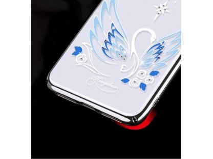 Swan Series pouzdro zdobené originálními krystaly Swarovski iPhone XS Max červené