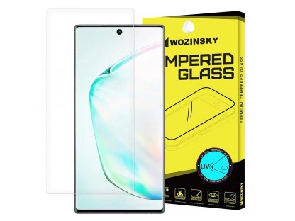 Tempered Glass UV tvrzené sklo UV 9H Samsung Galaxy Note 10 (in-display fingerprint sensor friendly) - sklo bez lepidla a LED lampy