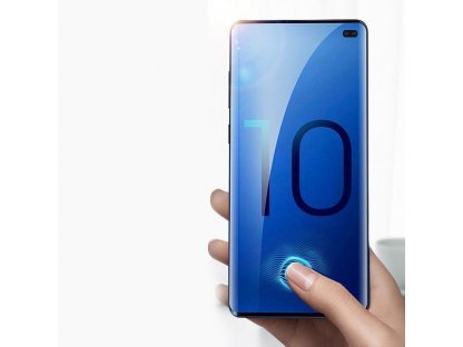 Tempered Glass UV tvrzené sklo UV 9H Samsung Galaxy S10 Plus (in-display fingerprint sensor friendly) - sklo bez lepidla a LED lampy