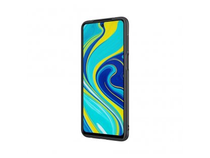 Textured Case odolné vyztužené pouzdro s gelovým rámem a nylonovými zády Xiaomi Redmi Note 9 Pro / Redmi Note 9S černé