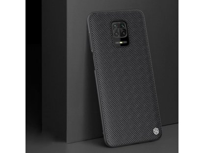 Textured Case odolné vyztužené pouzdro s gelovým rámem a nylonovými zády Xiaomi Redmi Note 9 Pro / Redmi Note 9S černé