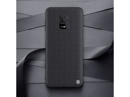 Textured Case odolné vyztužené pouzdro s gelovým rámem a nylonovými zády Xiaomi Redmi Note 9 Pro / Redmi Note 9S černé