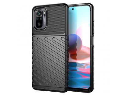 Thunder Case flexibilní pancéřový kryt pro Xiaomi Redmi Note 10 / Redmi Note 10S - černé