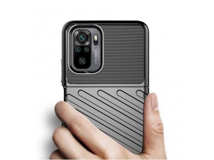 Thunder Case flexibilní pancéřový kryt pro Xiaomi Redmi Note 10 / Redmi Note 10S - černé