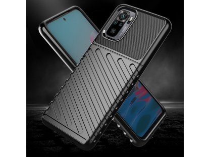 Thunder Case flexibilní pancéřový kryt pro Xiaomi Redmi Note 10 / Redmi Note 10S - černé