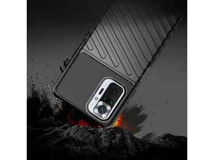 Thunder Case flexibilní pancéřový kryt Xiaomi Redmi Note 10 Pro černý