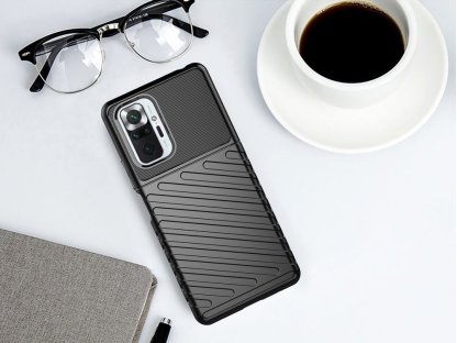 Thunder Case flexibilní pancéřový kryt Xiaomi Redmi Note 10 Pro černý