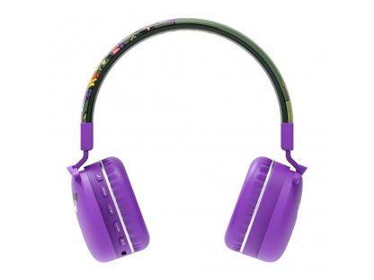 Tiger bezdrátová sluchátka na uši s bluetooth YLFS-09BT fialová