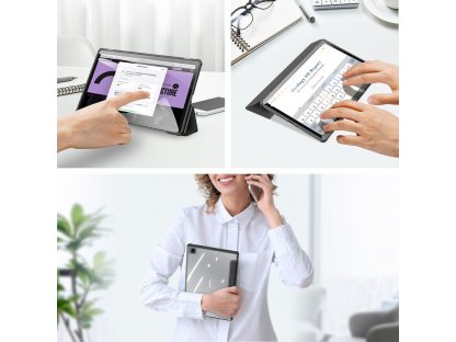 Toby pancéřované flipové pouzdro Smart Case pro Samsung Galaxy Tab A7 10,4'' 2020 s držákem stylusu černé