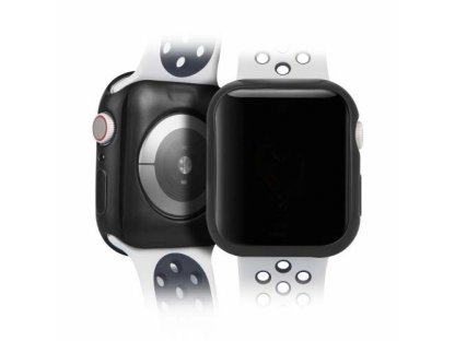 TPU Plating 2x gelové elastické pouzdro na Apple Watch 4 40mm černé/průsvitné