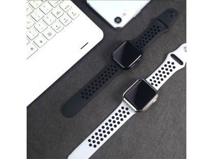 TPU Plating 2x gelové elastické pouzdro na Apple Watch 4 44mm růžové/průsvitné