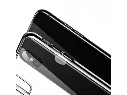 Transparent Key zesílené pouzdro s gelovým rámem iPhone XS / X průsvitné (WIAPIPH58-QA02)