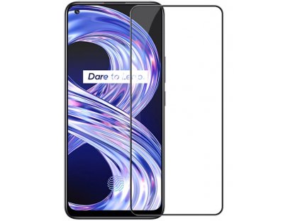 Tvrzené Sklo 2.5D CP+ PRO černé pro Realme 8 / 8 Pro