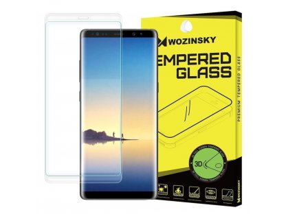 Tvrzené sklo 3D přes celý displej s rámem Samsung Galaxy Note 8 N950 průsvitné
