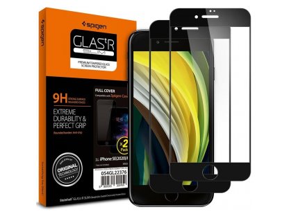 Tvrzené sklo Glass Fc 2-Pack iPhone 7/8/Se 2020 Black
