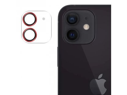Tvrzené sklo Joyroom Shining Series s plnou čočkou fotoaparátu pro iPhone 12 červené (JR-PF687)