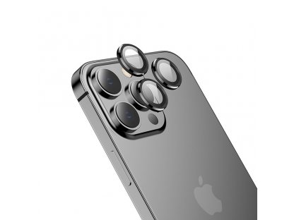 Tvrzené sklo na fotoaparát pro iPhone 13 Pro / iPhone 13 Pro Max metal black (V12)