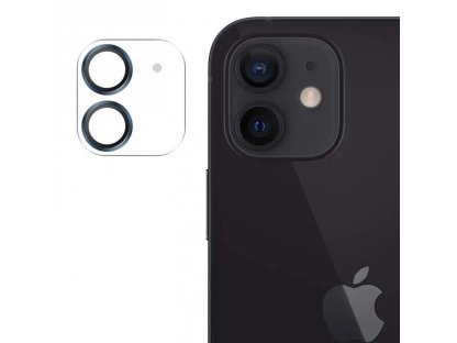 Tvrzené sklo Shining Series s plnou čočkou fotoaparátu pro iPhone 12 mini - modré (JR-PF686)