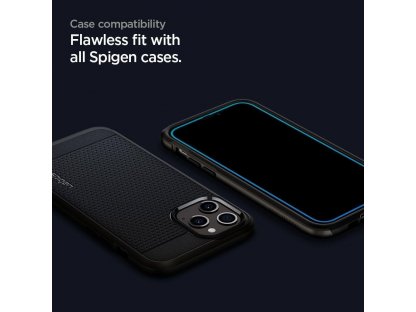 Tvrzené sklo Spigen Alm Glass Fc 2-Pack iPhone 12 Pro Max černé